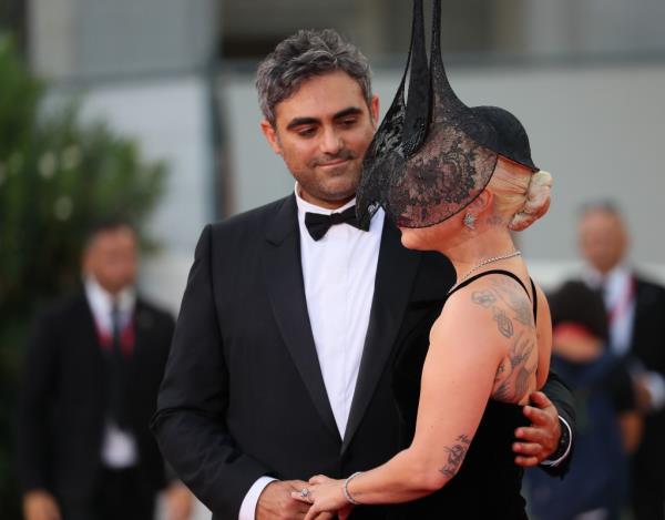 Michael Polansky and Lady Gaga attend the 