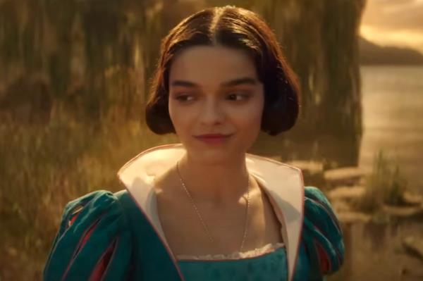 Zegler as Snow White in a screen grab from the film, which was written by 