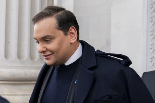 George Santos leaves the Capitol after being expelled from the House of Representatives in 2023.