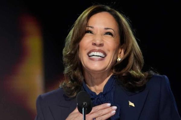 “Thank you, thank you”: Kamala Harris receives a rapturous welcome to the Democratic Natio<em></em>nal Co<em></em>nvention in Chicago.