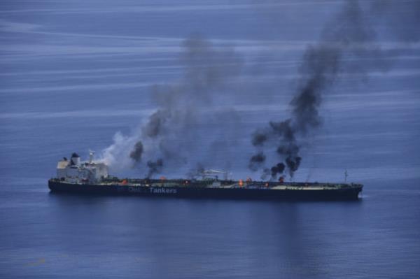The oil tanker Sounio<em></em>n in the Red Sea.