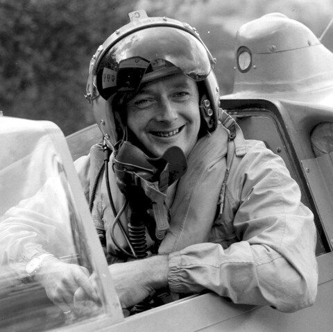 Do<em></em>nald Campbell who was killed in 1967 attempting to break the water speed record in Bluebird K7 at Co<em></em>niston Water