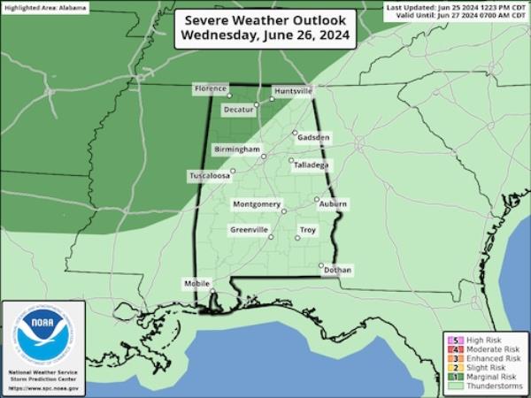 Wednesday severe weather outlook