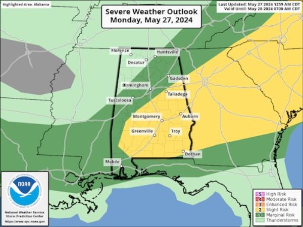 Mo<em></em>nday severe weather outlook