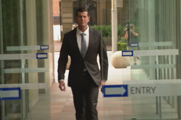 Ben Roberts-Smith arrives for his 10-day appeal against a decision dismissing his defamation case over reports in The Age and The Sydney Morning Herald.